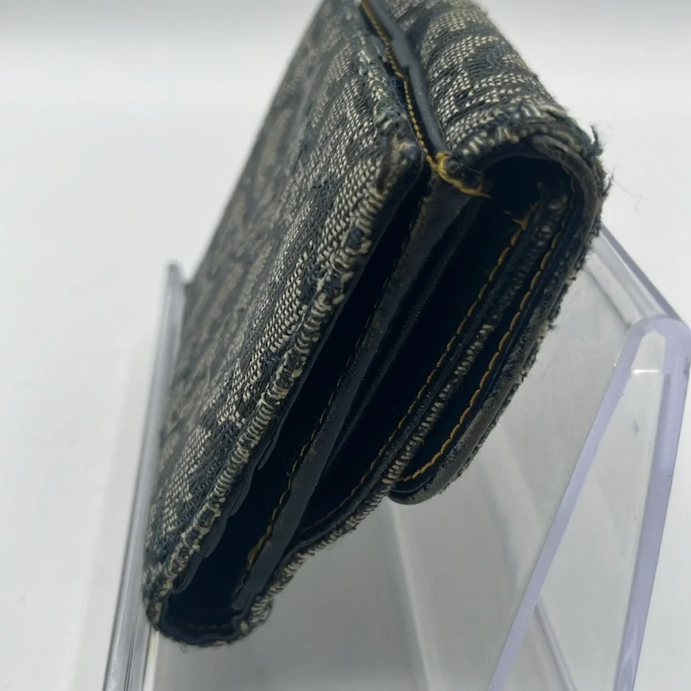 Dior Monogram Canvas Fabric Wallet